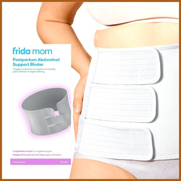 Postpartum Belly Binder Adjustable Compression Wrap Abdominal Support